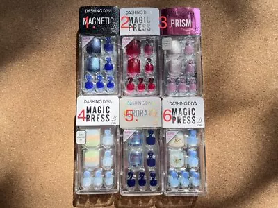 Dashing Diva Magic Press On Nails Pedi New Sealed Please Choose • £10