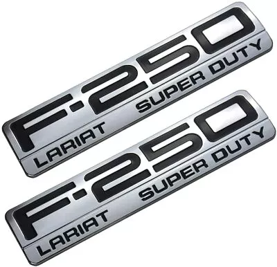 2 Pack F-250 Lariat Super Duty Side Fender F250 Emblems Badge 3D Logo Lariat • $35.99