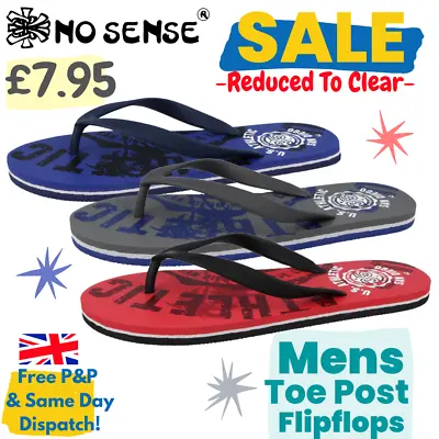 £7.95 • Buy Mens Toe Post Foam Flip Flops Sandals Slip On Beach Pool Casual Flipflops - SALE