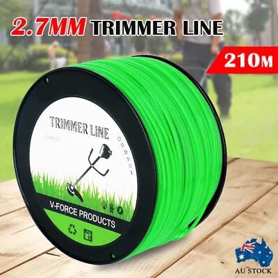 2.7mm X 210M Trimmer Line Whipper Snipper Weed Eater String Cord Brush Cutter • $31.99