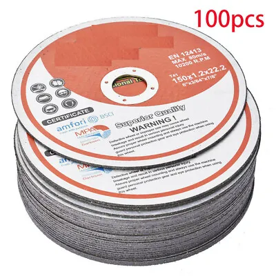 6 X.045 X7/8  100 Pack Cut-off Wheel - Metal & Stainless Steel Cutting Discs • $60.28