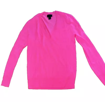 J. Crew Collection Italian Featherweight Pink Cashmere Sweater XS E9259 • $40