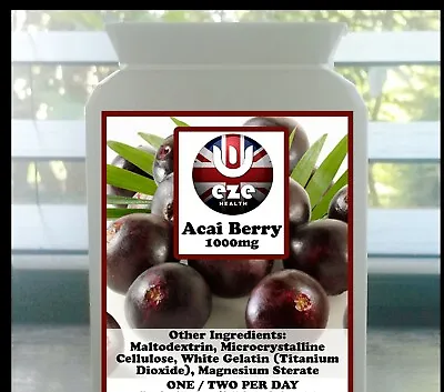 £3.99 • Buy Acai  Berry Extreme Fat Burner Weight Loss Diet Pills Buy 2 Get 1 Free