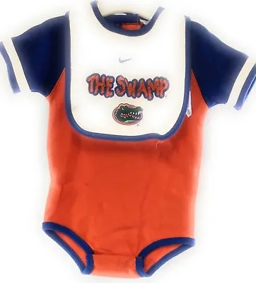 NEW Infant Toddler Nike Florida Gators The Swamp 2 Piece NCAA Bib & Bodysuit • $19.99