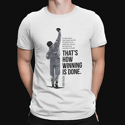 £5.99 • Buy Rocky Quote T-Shirt - Retro - Film - TV - Movie  -80s - Cool - Gift - Boxing