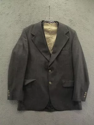 Vintage 50s 60s PBM Lipmans Full Suit 3PC Blazer Pants Vest Gray Mens Size 42 • $149.99