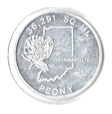 INDIANA HOOSIER STATE Commemorative Aluminum Token • £3.79