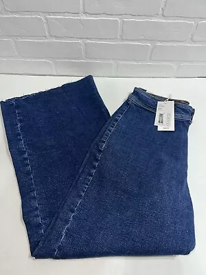 NWT! - Very Nice MANGO Jeans Culotte High Waist Dark Blue Size US 6 $70 • $37.50