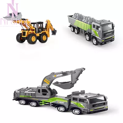 Tractor Excavator Diecast Engineering Toys Alloy Bulldozer Truck Vehicle Gift AU • $24.99