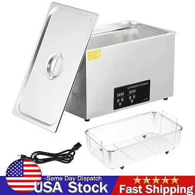 New 30L Ultrasonic Cleaner With Timer Heating Machine Digital Sonic Cleaner 600W • $229.99
