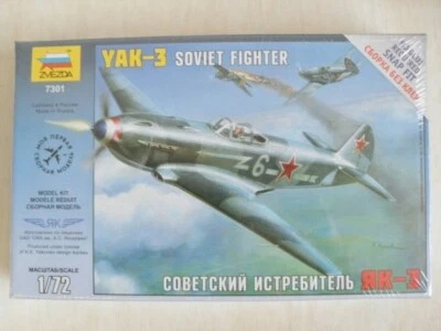 £8.99 • Buy Yakovlev Yak-3  1/72 Scale (Zvezda 7301)