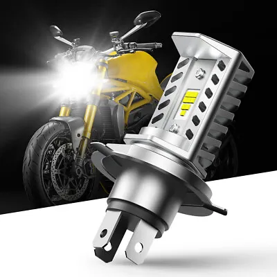 AUXITO H4 6500K Motorcycle LED Hi/Lo Beam Headlight Cool White Light Bulb Lamp E • $17.39