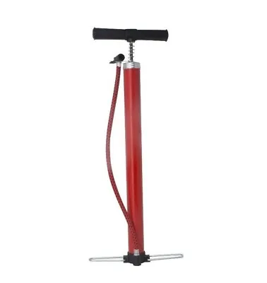 PRO+ Hand Air Pump Foot Bicycle Bike Tire Basketball Football Soccer Pool Red • $10.99