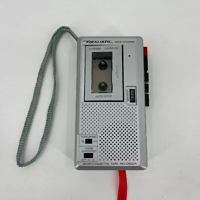 £19.48 • Buy Vintage Realistic Micro-18 Voice Actuated Micro Cassette Recorder Tape 14-1042