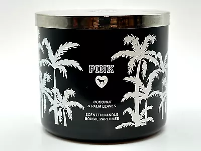 Victoria's Secret Pink Coconut & Palm Leaves Large Scented 3-wick 14.5 Oz Candle • $19.95