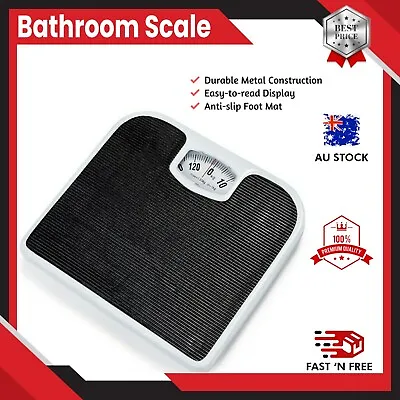 Bathroom Scale Mechanical Machine Weighing Scales 130kg Body Weight Display • $10.74