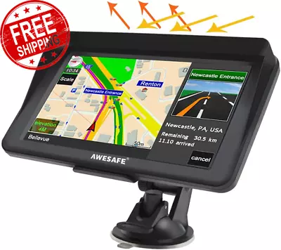 GPS Navigation For Car 7 Inch LCD Touch Screen GPS Car Navigation System Free 20 • $166.53