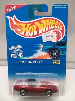 Hot Wheels Mainline / '80's Chevy Corvette C4 - Red - Model Car X1 • $24.72