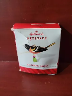 Hallmark Keepsake 2014 Baltimore Oriole Miniature Bird Christmas Ornament • $15.99
