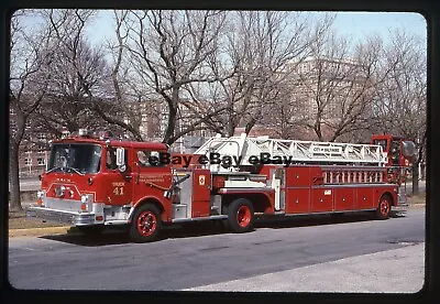 Baltimore MD Truck 41 1981 Mack CF/Pierce Fire Apparatus Slide • $5