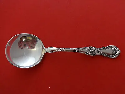 Floral By Wallace Plate Silverplate Bouillon Soup Spoon 4 3/4  • $19