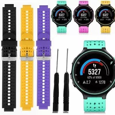 Silicone Watch Band Strap For Garmin Forerunner 220 230 235 630 735XT 620 GPS • $7.03