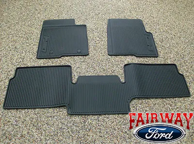 $142.95 • Buy 10 Thru 14 Ford F-150 OEM Black Rubber All Weather Floor Mat 3-pc Extended Cab