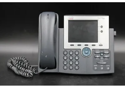 Cisco IP Phone CP-7945G Multi-Line Color Gigabit Phone With Stand & Handset. New • $34.99