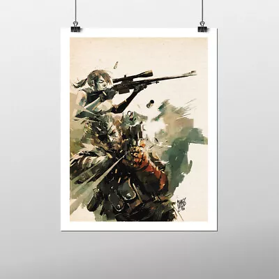 17x22 Print - Ashley Wood X Metal Gear Solid 4 Venom Snake And Quiet Poster 0887 • $49.99