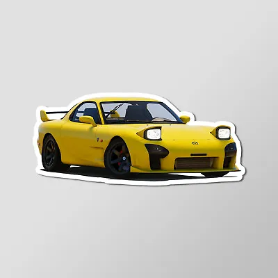 2002 Mazda RX-7 FD3S JDM Sports Car Vinyl Laptop Desktop Glossy Sticker 3.5  W • $4.99