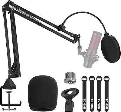 TONOR T20 Microphone Arm Stand Adj Suspension Boom Scissor Mic Stand • £19.99