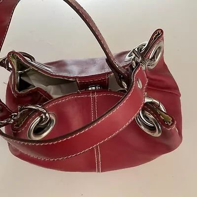 Amanda Smith Mini Purse Leather Vintage Satchel Handbag • $19