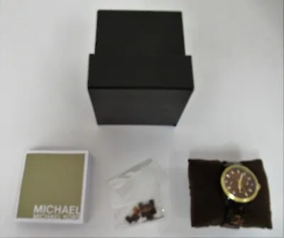 MICHAEL KORS MK-5399 Women's Quartz Chrono Wrist Watch W/Orig. Box  10atm   RARE • $50