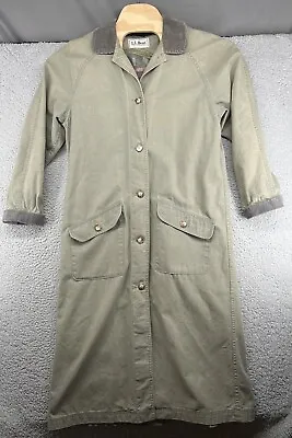 Vintage LL Bean Chore Duster Aztec Removable Liner Trench Jacket No Size READ • $70.75