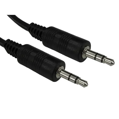 Aux Cable 3.5mm Jack Audio Cable Male To Male 3.5mm Aux For Car Stereo Lead • £2.99