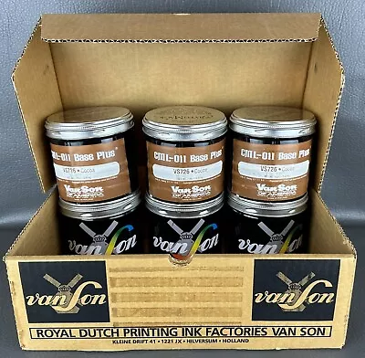 6 Pack Of 1 LB Van Son CML Oil Base Plus Cocoa Brown VS726 Offset Printing Ink • $55