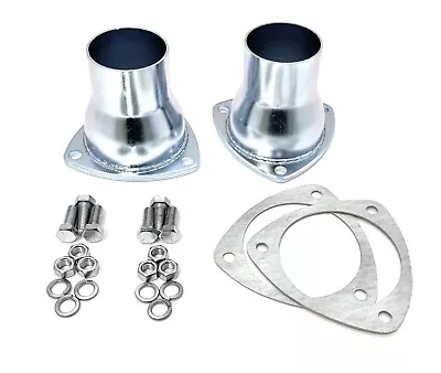 3-Bolt Flange Header Collector Reducer Kit 3.5  To 2.5  Universal Gaskets Bolts • $36.95