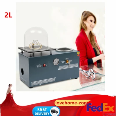$639.02 • Buy 2L Vacuum Investing Casting Investment Machine Jewelry Lost Wax Cast Combination