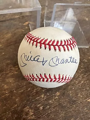 Mickey Mantle Signed Rawlings Official American League Ball. No Coa. Family Item • $174.27