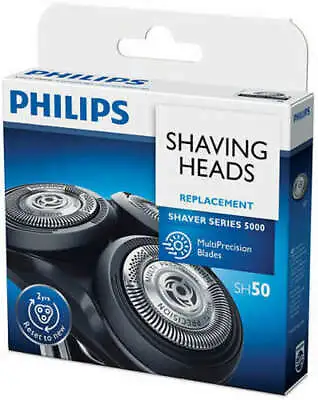 $69.95 • Buy Philips Series 5000 Shaver Replacement Heads Shaving Heads And Blades SH50