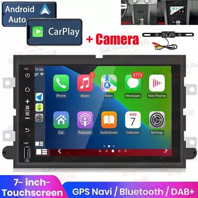 For Ford Mustang 2005-2009 7'' Carplay Car Stereo Radio Android 12 GPS WIFI +Cam • $119.43