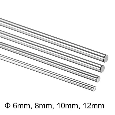 250-600mm 6-12mm CNC 3D Printer Axis Chromed Smooth Rod Steel Linear Rail Shaft • $13.49