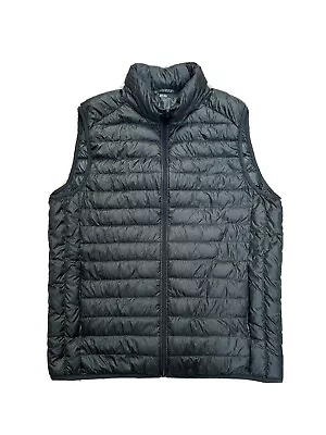 Uniqlo Grey Down Puffer Jacket Size Large Womens Lightweight Vest • $34.30