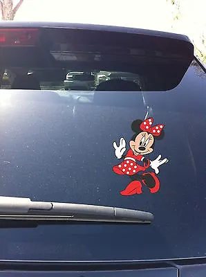 02-02 Minnie Mouse Dancing Twirling Car Window Vinyl Decal Sticker • $6.50