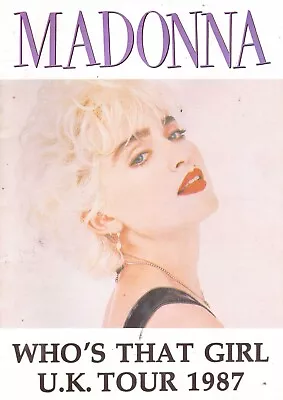 Madonna Whos That Girl Concert Tour Programme 1987 • £29.99