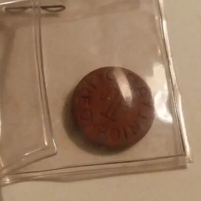 Vintage WW2 OPA 1 Red Point Food Ration Fiber Token Coin • $15