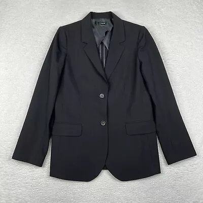 Vintage J Crew Blazer Mens 38R Black Two Button Sports Coat Suit Wool Blend • $39.88