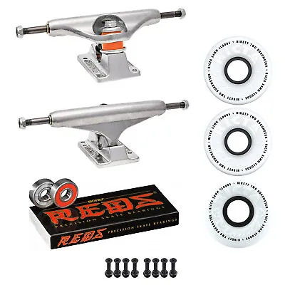 Independent Trucks Ricta SKATEBOARD 92a Clouds Wheels PACKAGE Reds Bearings • $82.95