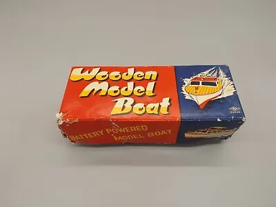 1950’s M-M Japan Battery Operated Wooden Toy Motor Boat W/ Original Box • $65