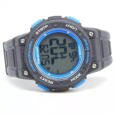 Marathon TW5K84800 Alarm Chrono Quartz Digital Women's Watch New Battery • $18.99